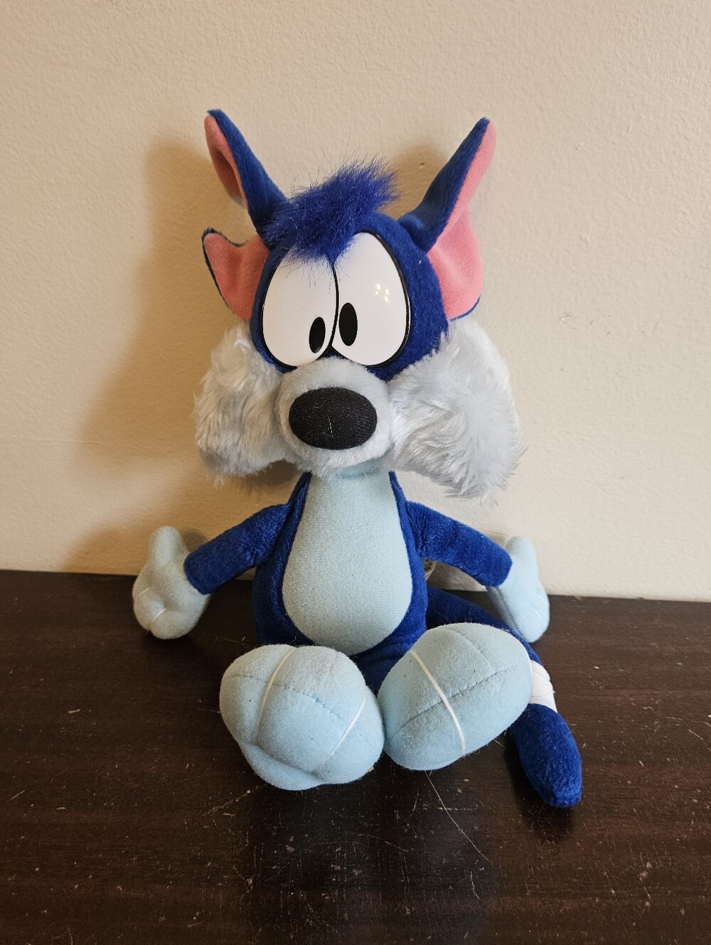 Vintage 1990 Tiny Toon Adventures Furrball 11" Plush Applause WARNER Bros Cat